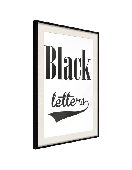 Плакат - Black Lettering