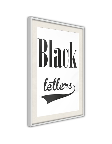 Плакат - Black Lettering