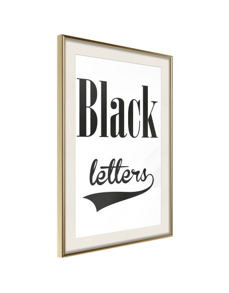 Плакат - Black Lettering