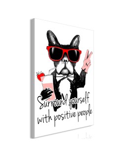 Картина - Surround Yourself With Positive People (1 Part) Vertical