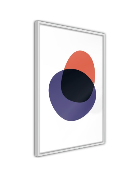 Плакат - White, Orange, Violet and Black