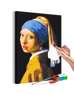 Оцветяване според номерата - Pearl Earring