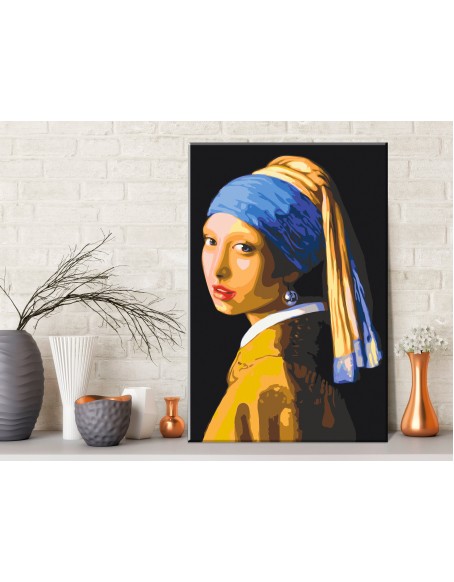 Оцветяване според номерата - Pearl Earring